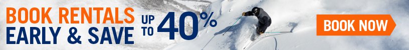 Buy and save early on snowsports rentals