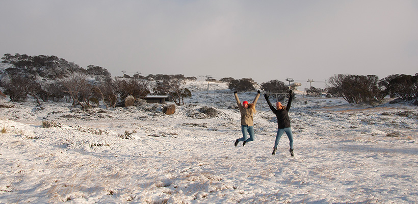 Early Snow Jumping