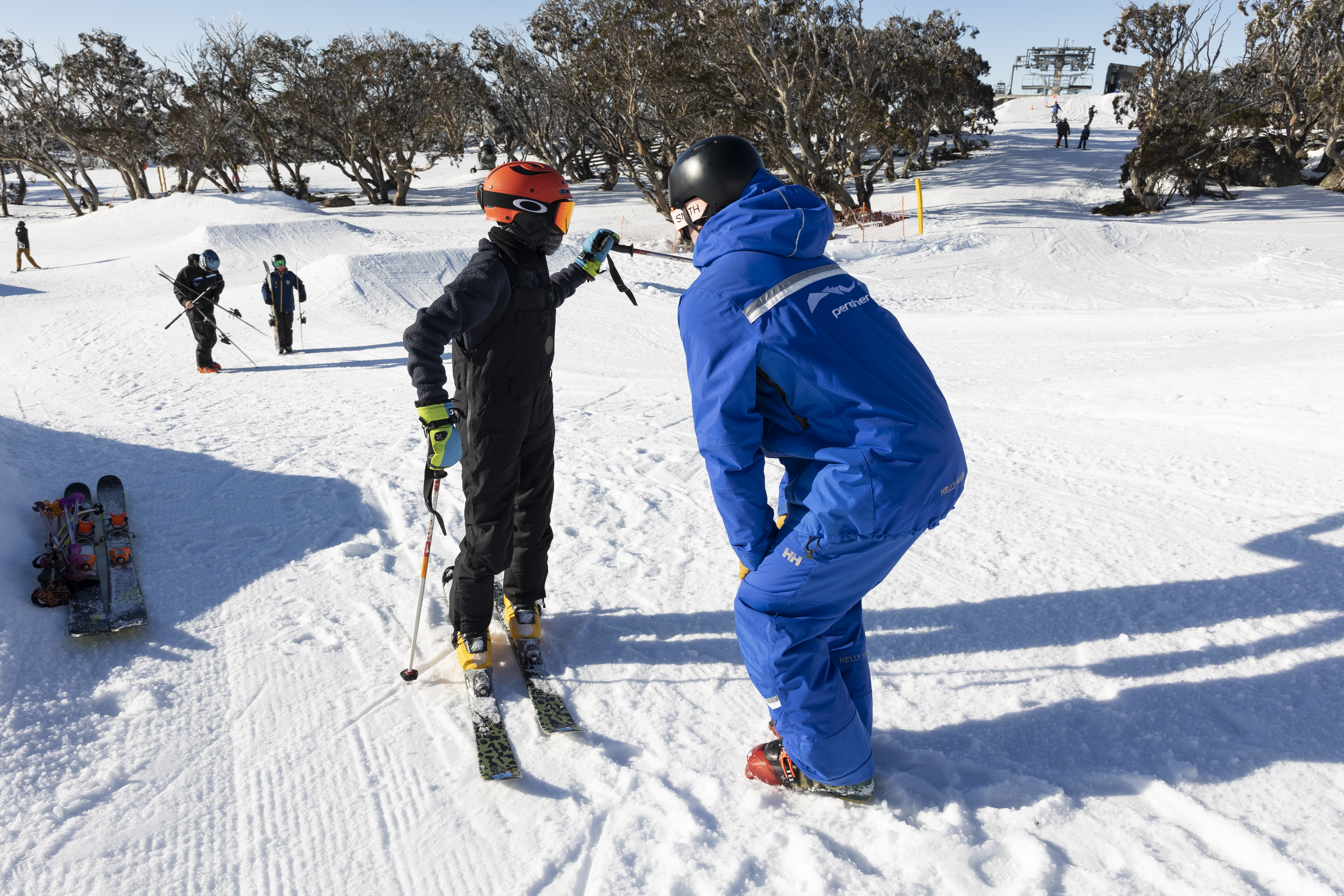 Ski Instructor and child