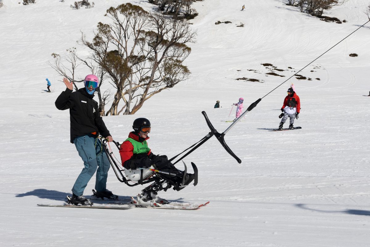 Sit skier at Perisher