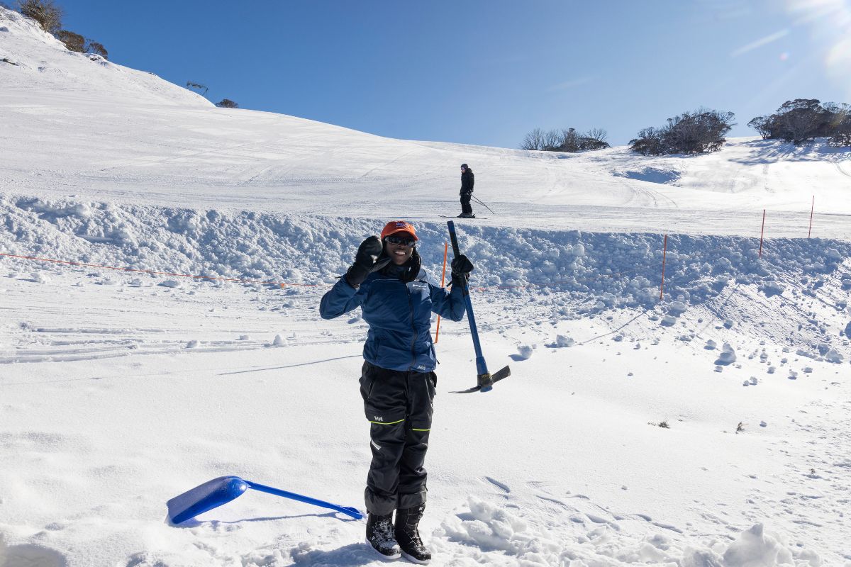 Perisher Team Member in Snow