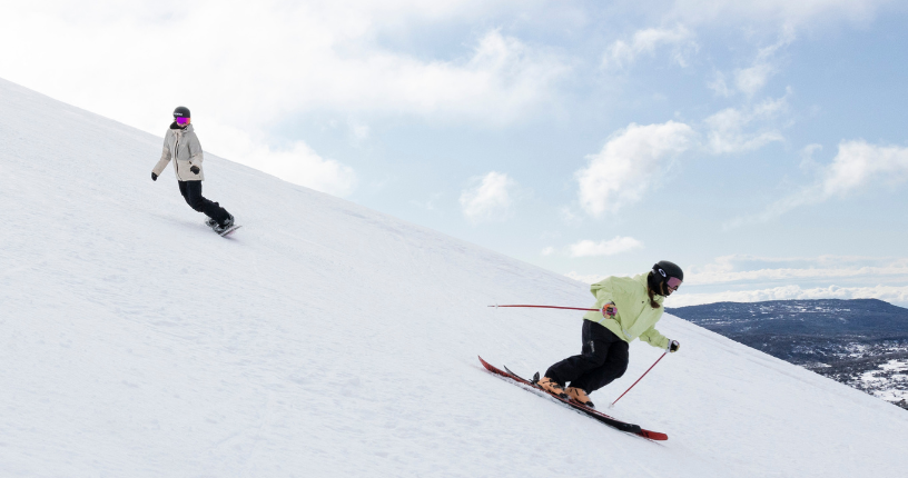 Skiers on Mt. Perisher