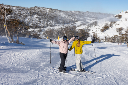 Skier on Happy Valley