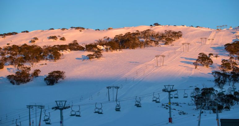 Sunrise at Smiggin Holes in Perisher