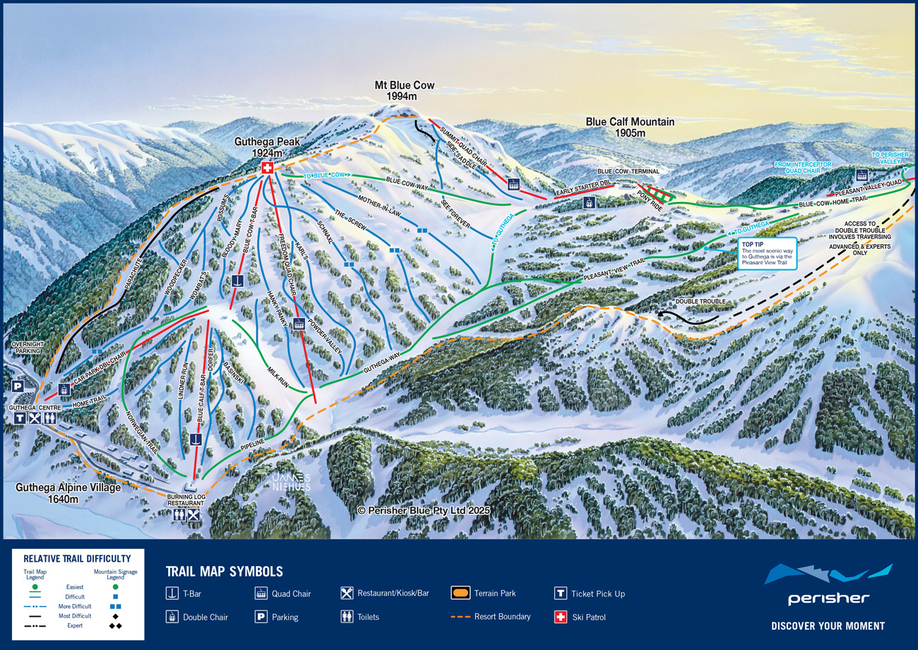 Guthega Trail Map