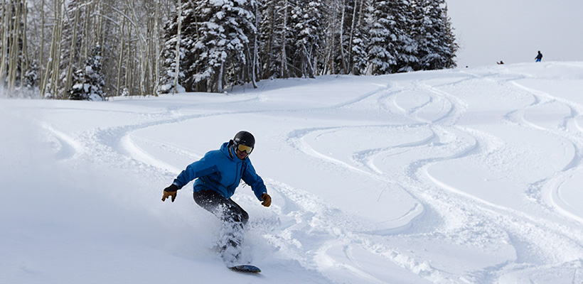 Snowboard snow