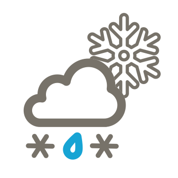 Morning frost patches. Mix of rain, snow and sleet. NW winds tending S'ly Morning frost patches. Mix of rain, snow and sleet. NW winds tending S'ly