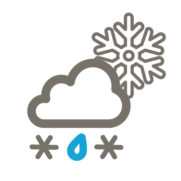 Mostly cloudy. Rain tending to snow early. Strong NW/SW winds