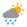 Partly cloudy. Clearing shower. SW/NW winds